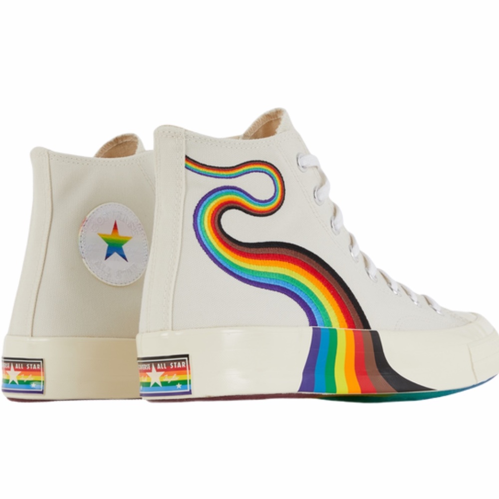New Men Converse 2021 Chuck 70s Hi Pride Rainbow - Picture 2 of 7